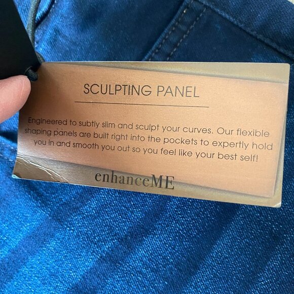 Jen7 by 7 for all mankind women's 16 dark blue ankle skinny stretch jeans - Picture 12 of 13